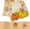 Hexagram Embroidered Fall Table Runners, Cutwork Maple Leaves and Fall Dress Scarves Pumpkin 13"x69"
