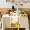 Hexagram Embroidered Fall Table Runners, Cutwork Maple Leaves and Fall Dress Scarves Pumpkin 13"x69"