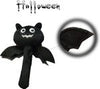 Halloween Dog Toys for Small Dog, 2pcs Dog Teething Toys Cute Pumpkin and Bat Shaped, Soft Plush