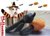 Halloween Dog Toys for Small Dog, 2pcs Dog Teething Toys Cute Pumpkin and Bat Shaped, Soft Plush