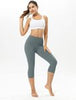 Eterty Laveri Women's Brushed Naked Feeling Capri Leggings Casual/Yoga/Workout Agave Green, Large