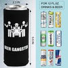 Funny Slim Can Cooler Sleeves (4 Pack) for 12 Oz Drinks Skinny Can Cooler Premium Soft Drink Coolies