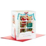 HMK CHR - Paper Wonder Santa Delivering Presents Pop Up Shadow Box Christmas Card