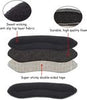 Heel Grips Liner Cushions Inserts for Loose Shoes Self-Adhesive Heel Protectors, 4Pack Black + Apricot