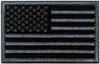 Tactical USA Flag Patch -Black & Gray- American Flag US United States of America Military Uniform Emblem Patches (2 Pack)