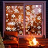 GonLei 180pcs Christmas Window Stickers Winter Wonderland Snowflakes Window Clings Decals