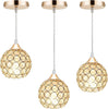 Mini Gold Crystal Light with 3 Colors Corn Lights 32" Pendant Lighting