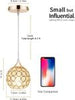 Mini Gold Crystal Light with 3 Colors Corn Lights 32" Pendant Lighting