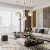 Mini Gold Crystal Light with 3 Colors Corn Lights 32" Pendant Lighting