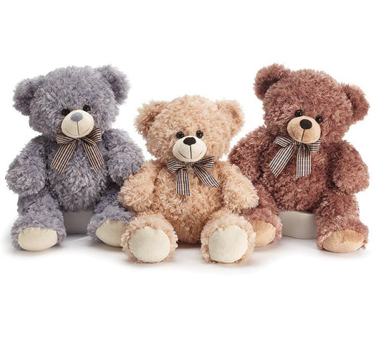 Burton & Burton 16" Assorted Bears(Beige/Grey/Brown)
