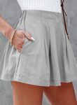Womens 2023 High Elastic Waisted Pleated Ruffle Cute Shorts Beach Flowy Shorts M