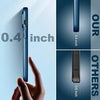 Peafowl iPhone 13 Pro Max Case Ultra-Thin Shockproof Metallic Paint Cases Full Body Screen Camera Protective TPU Phone Cover 6.7 inch (Navy Blue)