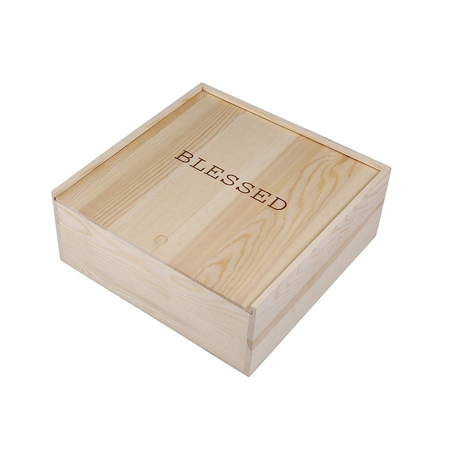 Stephan Baby Natural Pine Keepsake Box, Blessed