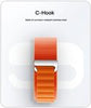 Alpine Loop Compatible with Apple Watch Band 41mm 40mm 38mm, Nylon Wristband, Adjustable with Metal C-Hook Sport Strap for iWatch Ultra/SE/8/7/6/5/4/3/2/1, Green