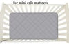 Bamboo Pack n Play Sheets Quilted, Waterproof Pack and Play Mattress Pad/Protector Fits for for Graco Playard Mattress,Mini Crib/Pack n Play Mattress, 39" X 27", Grey