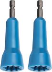 Wire Twister, Wire Twisting Tool, Wire Nut Twister, Spin-Twist Wire Connector Socket, Wire twist tool with 1/4" Chuck, 2 Pack, (Blue)