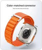 Alpine Loop Compatible with Apple Watch Band 41mm 40mm 38mm, Nylon Wristband, Adjustable with Metal C-Hook Sport Strap for iWatch Ultra/SE/8/7/6/5/4/3/2/1, Green