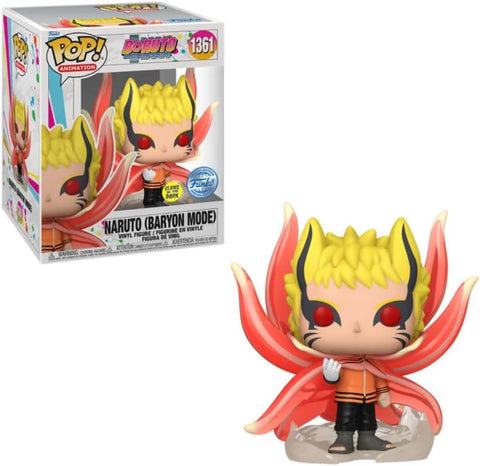 Boruto: Naruto Next Generations Naruto Baryon Mode Glow-in-the-Dark Super 6-Inch Pop! Vinyl Figure - AAA Anime Exclusive