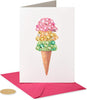 Papyrus Gem Ice Cream Cone Birthday Card