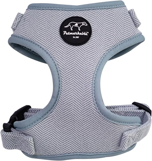 Adjustable No Pull Dog Harness for Large Dogs Featuring Soft Breathable Padded Mesh and Adjustable Straps, Perfect for Large Harness for Dogs, as Well as for Puppies(Blue, Large)