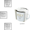 Creative Brands Faithworks - Sips White Enameled Mug, 24-Ounce, Pumpkin Spice