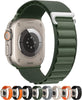 Alpine Loop Compatible with Apple Watch Band 41mm 40mm 38mm, Nylon Wristband, Adjustable with Metal C-Hook Sport Strap for iWatch Ultra/SE/8/7/6/5/4/3/2/1, Green