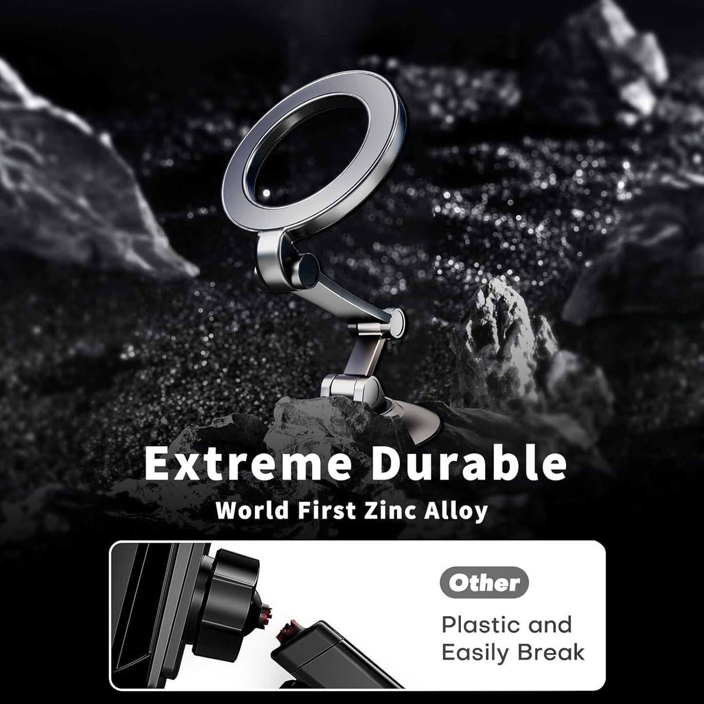 Car Mount, [24 Strongest Magnet Power] 360° Rotation Magnetic Phone Holder for Car, Cell Phone Holder Mount Car Accessories for iPhone 14 13 12 Pro Max Plus Mini MagSafe Case