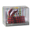 Stephan Baby Boo-Bunnie Comfort Toy & Boo Cube, Red & Black Flannel