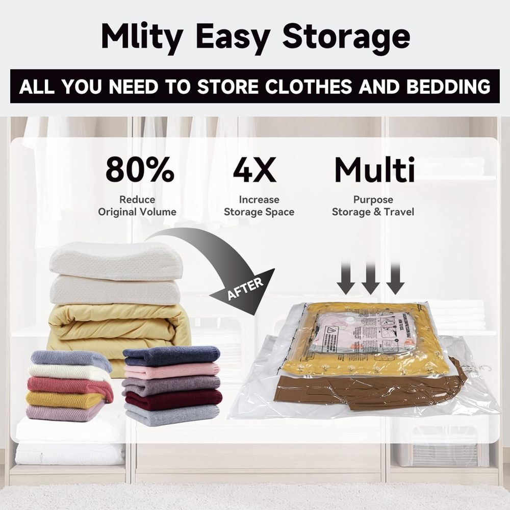Electric Vacuum Storage Bags - Space Saver Compression Bags