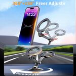 Car Mount, [24 Strongest Magnet Power] 360° Rotation Magnetic Phone Holder for Car, Cell Phone Holder Mount Car Accessories for iPhone 14 13 12 Pro Max Plus Mini MagSafe Case