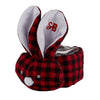 Stephan Baby Boo-Bunnie Comfort Toy & Boo Cube, Red & Black Flannel