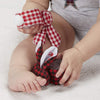 Stephan Baby Boo-Bunnie Comfort Toy & Boo Cube, Red & Black Flannel