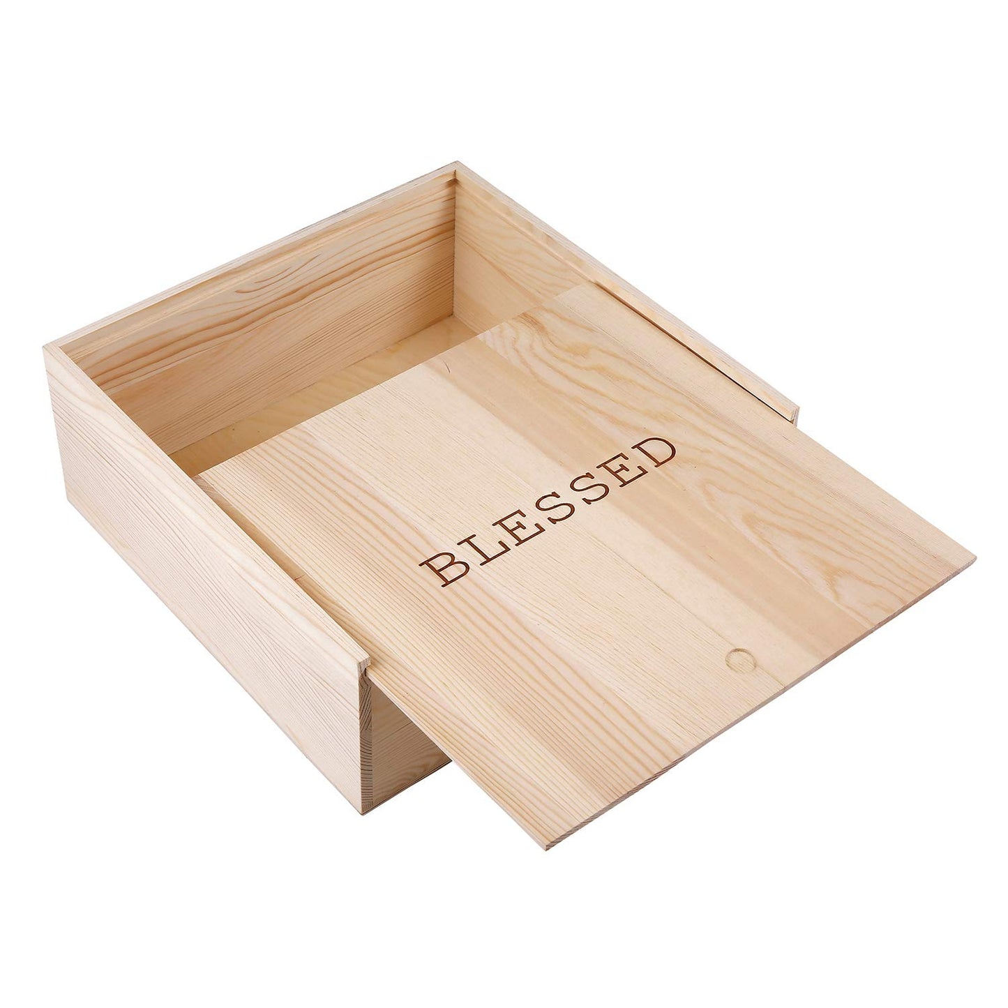 Stephan Baby Natural Pine Keepsake Box, Blessed
