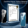 Shockproof for iPhone 13 Case, Non-Yellowing, 15FT Military Grade Drop Protection, Scratch-Resistant, Slim Non-Slip, 6.1''- Clear