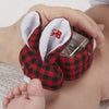 Stephan Baby Boo-Bunnie Comfort Toy & Boo Cube, Red & Black Flannel