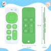 Maliton 3 Pack Silicone Teething Toys for Babies 6-12 Months, Baby Remote Control Shape Teething Toys for Sucking Needs, BPA Free, Black/Blue/Green