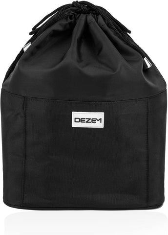 COZOQ Unisex Travel Toiletry Bag, Large Cosmetic Organizer, Lightweight Makeup Pouch for Home & Travelling, Black