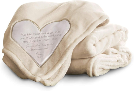 Pavilion 19534 Soft Heavenly Father Psalm 34:18 Plush Throw Blanket