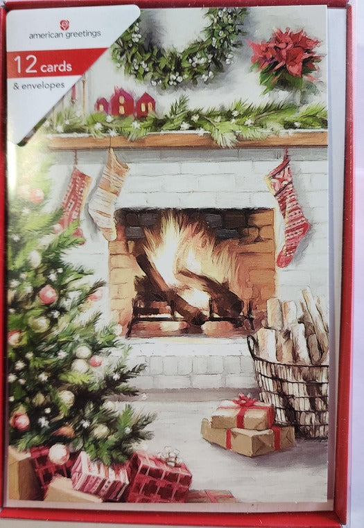 American Greetings Fireplace Scene