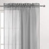 DWCN Grey Sheer Curtains Semi Transparent Voile Rod Pocket Curtains for Bedroom/Living Room, 60 x 84 in Long, Set of 2 Panels