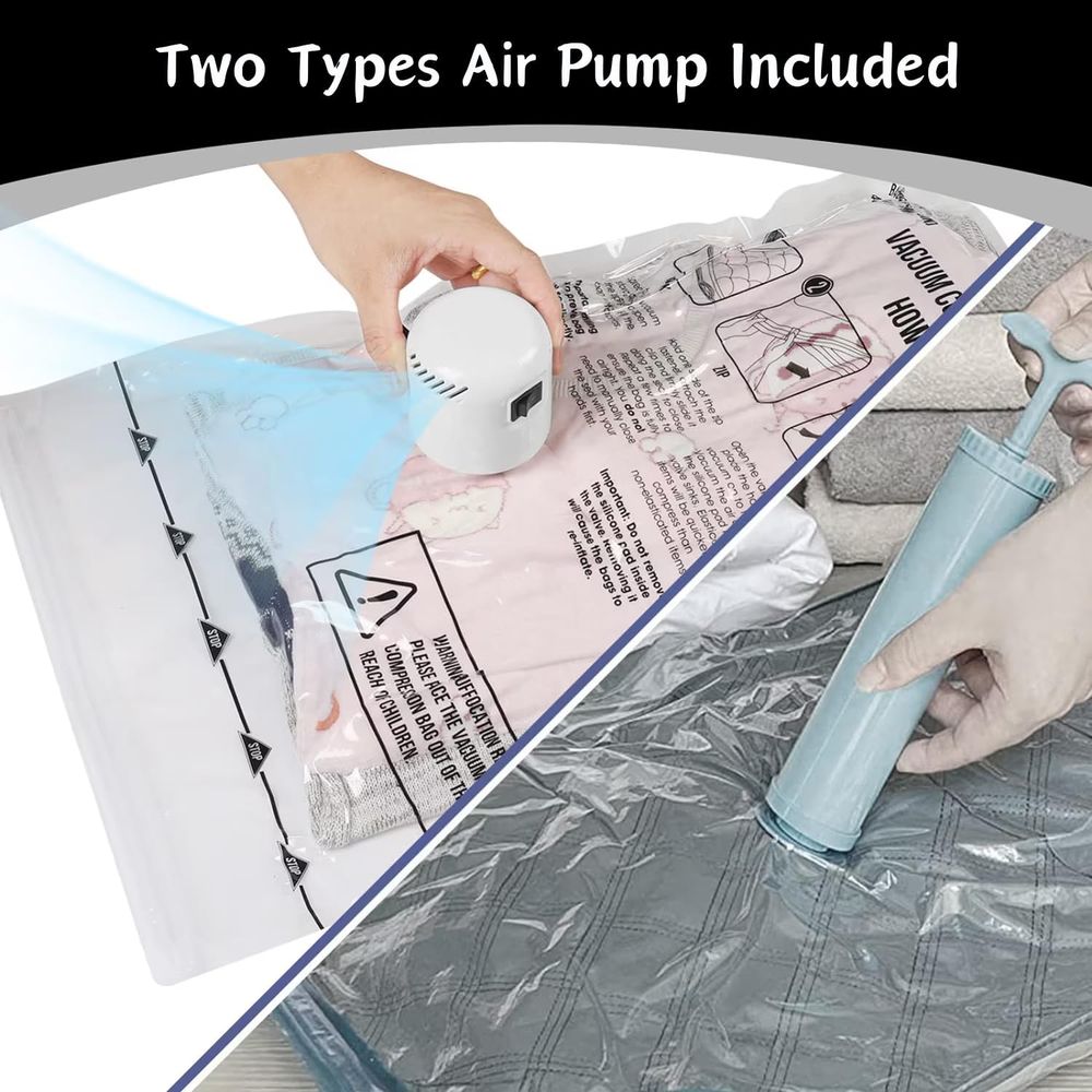 Electric Vacuum Storage Bags - Space Saver Compression Bags