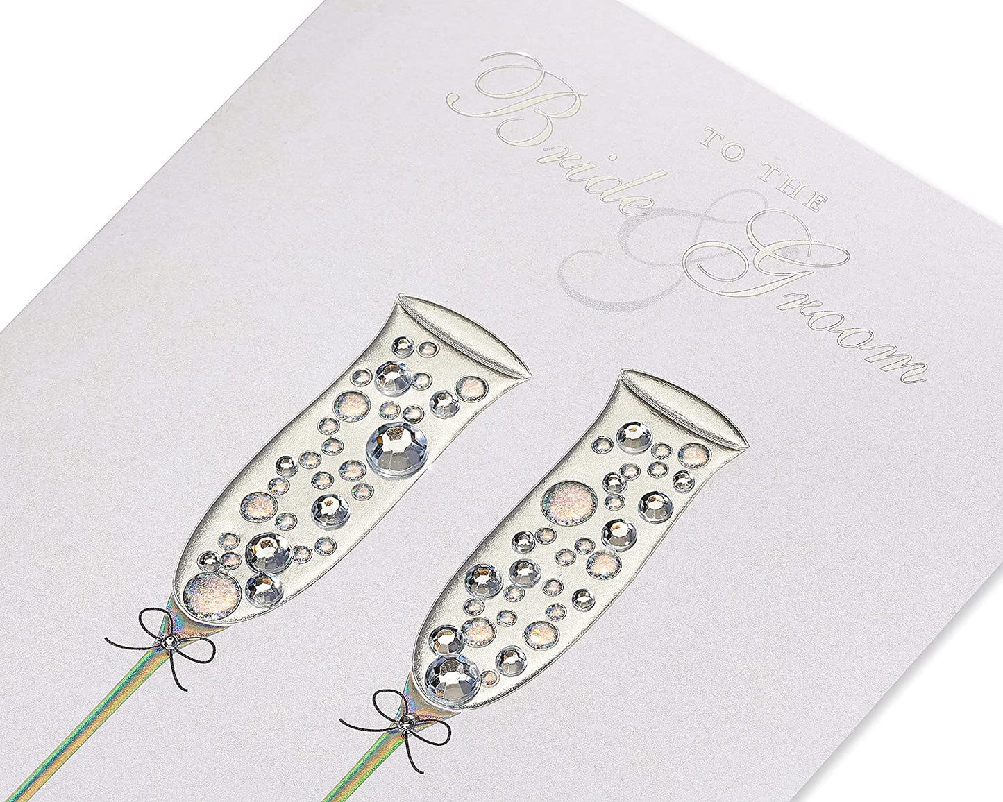 Papyrus Champagne Glasses W/Gem (Toast for a Lifetime)