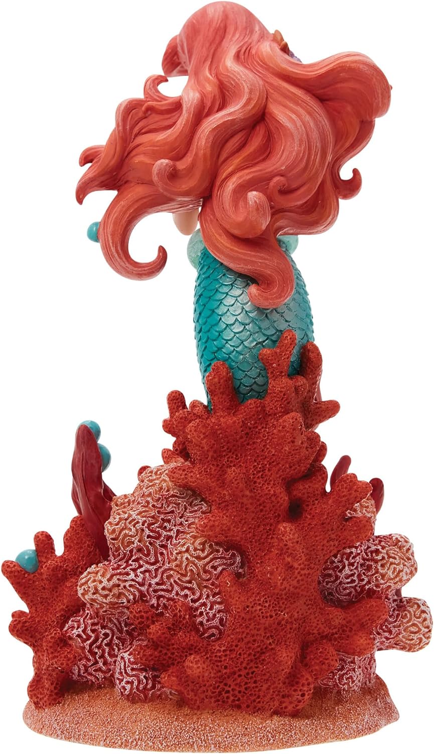 Enesco Disney Showcase Botanical The Little Mermaid Ariel Holding Sebastian Figurine, 8 Inch