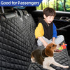 Car Seat Cover, Dog Car Seat Cover for Back Seat Waterproof and Nonslip Pet Bench Seat Covers for Cars, Universal Size Fits for Cars, Trucks & SUVs (Black)