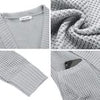 Uniexcosm Women's Open Front Cardigans Long Sleeve Chunky Knitted Cardigan Sweater Coats with Pockets, Gray, Medium