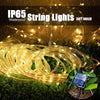 Solar Rope Light Waterproof IP65 39FT 100LEDs Outdoor LED Solar Outdoor Lights