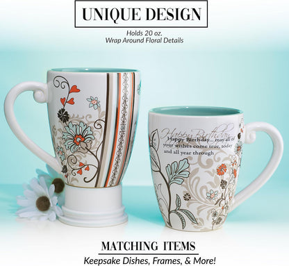 Pavilion Mark My Words Happy Birthday Mug, 4-3/4-Inch, 20-Ounce Capacity