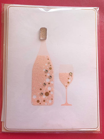 Papyrus Bottle of Rose Card