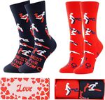 Valentine's Day Gift Socks for Him Her-Love Hearts Lips Socks Crazy Novelty Holiday Socks Gifts for ...