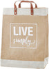 Christian Brands B1403 13 x 18 in. Market Tote Bag Live SimplyPack of 2